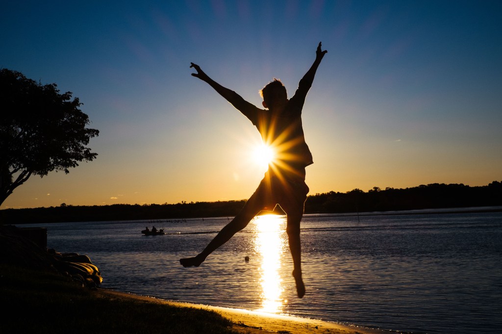 On the beach in Queensland