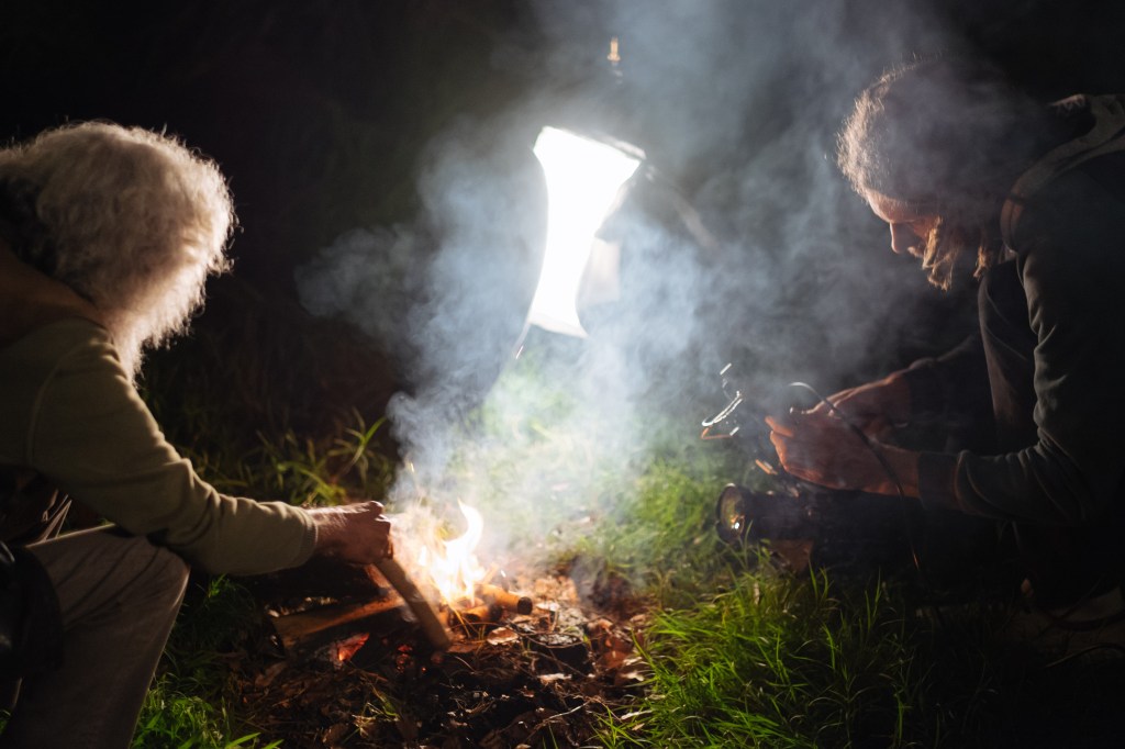 Mark Tipple in action...my camera smelled like smoke for a week, so I shudder to think what his smelled like!